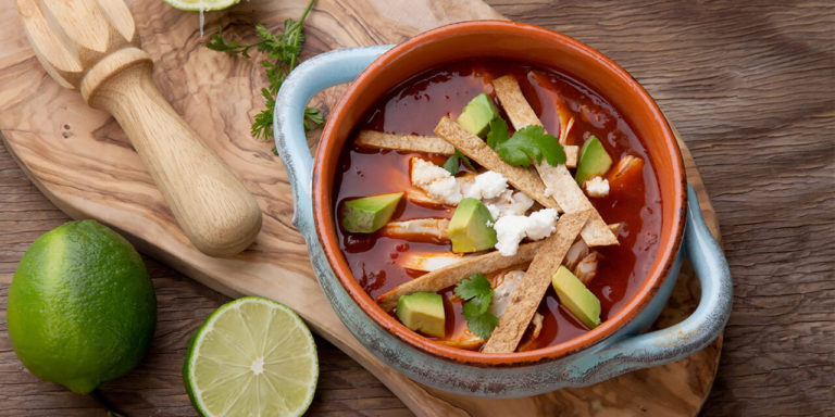 RECETA GUÍA:  SOPA DE TORTILLA